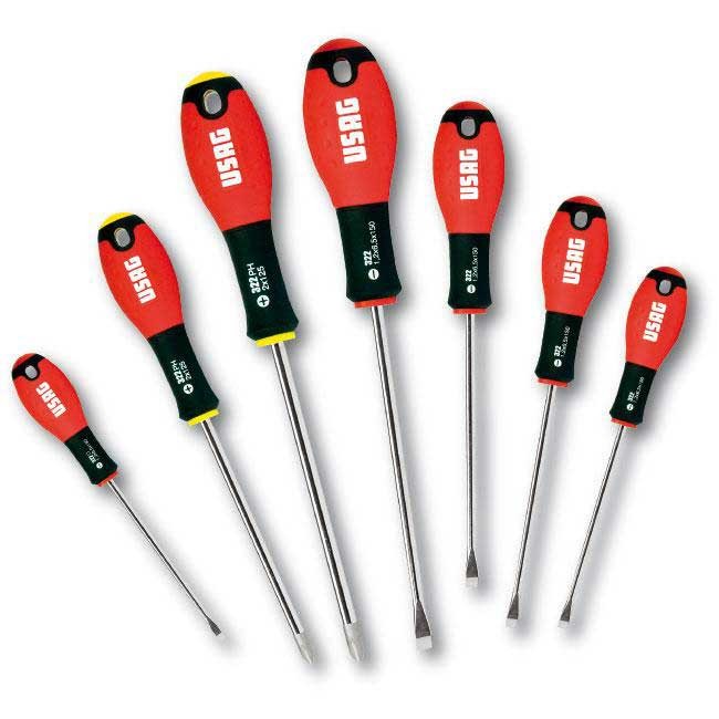 Set of 7 Screwdrivers for Slot-Head and Phillips® Screws - USAG 322 SH7
